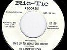 NORTHERN SOUL - FANTASTIC FOUR - LIVE UP TO WHAT SHE THINKS - RIC-TIC(DJ) HEAR