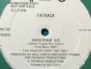 Fatback ?–  Backstrokin'   FUNK   1980 US Vinyl 12