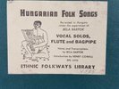 Hungarian Folk Songs Bela Bartok Henry Cowell 4 LP Box Set Ethnic Folkways
