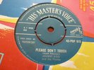 JOHNNY KIDD & THE PIRATES PLEASE DON'T TOUCH / GROWL 1959 HMV 45-POP 615 EX