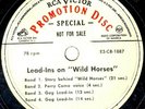 Perry Como on Wild Horses 78 RPM Promo Open-End Interview Lead-Ins Transcription