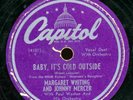 MARGARET WHITING and JOHNNY MERCER.BABY, IT'S COLD OUTSIDE.78.