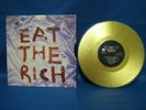 RECORD 10” SINGLE AEROSMITH EAT THE RICH Ltd Edit 08108 Gold Vinyl