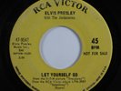 Rock 45 ELVIS PRESLEY Let Yourself Go RCA VICTOR promo HEAR