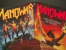 Lot: 2 MANOWAR LPs - Fighting the World / Triumph of Steel SEALED re-issue vinyl