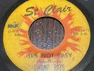 GARAGE SWAMP RATS ST. CLAIR 713-713 IT,S NOT EASY  VG   45 RPM   PROTO PUNK