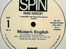 MODERN ENGLISH - LIVE - SPIN 1-hour Radio Concert program 1986 EX/NM LP
