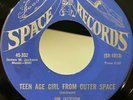 Funk Soul R&B Rocker 45 Jim Jackson Teen Age Girl From Outer Space on Space HEAR
