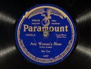 78 RPM -- Ida Cox (with Lovie Austin, piano), Paramount 12053, E   Blues - Jazz