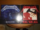 2 vinyles 33 tours Metallica neuf Kill'em all et Ride the lightning
