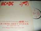AC/DC : FOR THOSE ABOUT TO ROCK 2 TRACK PROMO ONLY 12