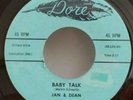 Jan & Dean Dore 522 BABY TALK (GREAT DOO WOP 45) PLAYS VG++