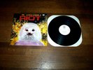 RIOT fire down under ORIG white label PROMO vinyl LP w/ misprint BELOW on spine