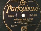 Scarce 78rpm - Film Star Lilian Harvey - Parlophone - Cast Record Not Issued U.S