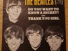 The Beatles Do You Want To Know A Secret Rare Picture Sleeve 45 Vee Jay Vj587
