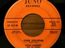 WILLIS SANDERS and THE EMBERS YOUR SOUVENIR JUNO RARE ORIGINAL DOO WOP 45