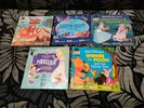 Walt Disney Vintage VTG set of 5 45 RPM read along records Cinderella & More