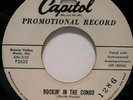 45 rpm ROCKABILLY/ HANK THOMPSON, CAPITOL PROMO VG++, ROCKIN IN THE CONGO