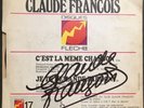 rare AUTOGRAPHE CLAUDE FRANÇOIS 45 tours C'EST LA MÊME CHANSON