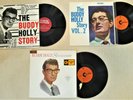 BUDDY HOLLY 3 VINYL LPS/ SHOWCASE/ BUDDY HOLLY STORY VOLS 1 & 2/ CORAL/ CALENDAR