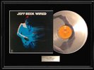 JEFF BECK WIRED WHITE GOLD SILVER PLATINUM TONED RECORD LP VINYL NON RIAA