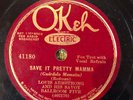 Okeh 41180 Louis Armstrong Savoy BallRoom 5  SAVE IT MAMA w Earl Hines 78 rpm  E