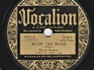 HOT JAZZ -- Eddie Lang & Boyd Senter : Bluin' The Blues - Vocalion 2937 - 78 E+