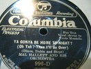 MAL HALLETT AND HIS ORCH-WEEPING WILLOW--COL 996-ETAT -VG