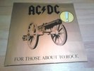AC/DC - For those about to Rock -Vinyl LP 1981 Atlantic Records Prägecover 