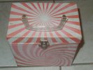 45 record case orange swirl w/ 47 records Elvis Dick Clark sal mineo pic sleeves