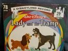 Walt Disney Lady And The Tramp Original 1962 Disneyland Vinyl Record 78RPM