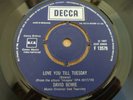 DAVID BOWIE - LOVE YOU TILL TUESDAY - UK RE-ISSUE  - EXCELLENT