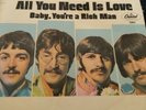 BEATLES All You Need Is Love/Baby You’re A Rich Man 45 Used Condition