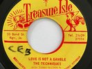 THE TECHNIQUES Love Is Not A Gamble TREASURE ISLE 45 Rocksteady HEAR