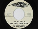 Girl Group Doo-Wop 45 - Postalettes - He Played One, Two, Three, Four - Dore VG+