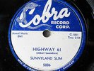 SUNNYLAND SLIM-HIGHWAY 61 ON COBRA BLUES 78RPM-NM