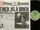 LP JETHRO TULL THICK AS A BRICK 1° PRESS CHRYSALIS UK 1972 NEWSPAPER SLEEVE