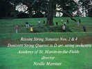 OVAL ARGO ZRG 603 - ROSSINI STRING SONATAS / DONIZETTI STRING QT ASMF - NM