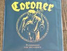 Coroner Punishment For Decadance Vinyl LP 1988 Original US Pressing Noise Int