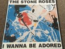 The Stone Roses - I Wanna Be Adored 12” Ltd Edition With Art Print. Ex Condition