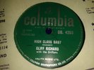CLIFF RICHARD & The Drifters : HIGH CLASS BABY / MY FEET HIT THE GROUND. 78.rpm