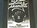 SHIPPING NOT $4 - KING DIAMOND - COPENHAGEN SAGA 1985 BLUE WAX NO ???/200