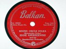 EDDIE ANDRZEJEWSKI & HIS SPARKNOTERS POLISH 78 POLKA RECORD BALKAN 6020 E+