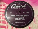 GENE VINCENT & His Blue Caps : JUMPS, GIGGLES AND SHOUTS / WEDDING BELLS 78.rpm