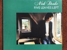 Nick Drake - Five Leaves Left. Rare 1972 Island Pink Rim. 3U/3u. VG+/VG+/Ex