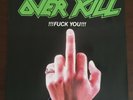 Overkill - Fuck You 1st Press EP Vinyl German'87 Megaforce Atlantic ORG Rare VG+