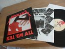 Metallica KILL 'EM ALL UK LP 1st Press Music For Nations A1 / B1 NEAR MINT AUDIO
