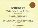 SAX 2281 B/S UK - SCHUBERT TRIO NO. 1 - OISTRAKH, KNUSHEVITZKY, OBORIN - NM