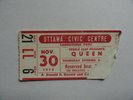 QUEEN Jazz RARE OTTAWA, CANADA CONCERT TICKET 1978