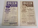 Bing Crosby 78 RPM Decca Promo Advertising Lists Louis Armstrong Andrews Sisters
